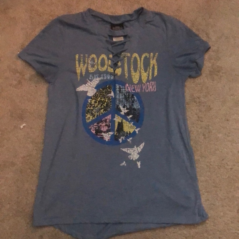 Lace up front T-Shirt